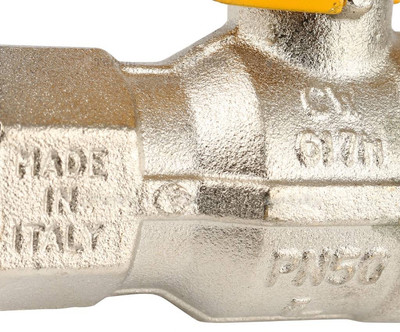 Кран шаровой муфта/резьба Itap 1&quot; для газа полнопроходной (бабочка) (ART 073 &quot;Berlin&quot;)