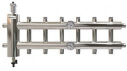 Распределительный коллектор с гидрострелкой GSK25-7 60 кВт 7 контуров