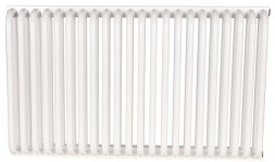 Стальной трубчатый радиатор 2-колончатый Rommer RST 2050/22 боковое подключение RAL9016