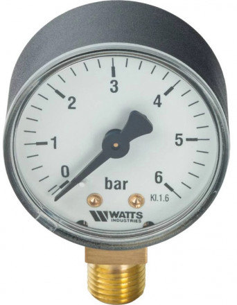 Манометр радиальный Watts F+R200 (MDR) 100/ 6x1/2&quot;