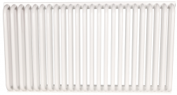 Стальной трубчатый радиатор 2-колончатый Rommer RST 2050/24 боковое подключение RAL9016