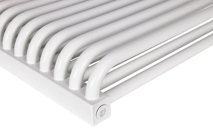 Стальной трубчатый радиатор 2-колончатый Rommer RST 2050/24 боковое подключение RAL9016