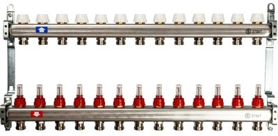 Коллектор с запорными клапанами STOUT SMS 0922 000013