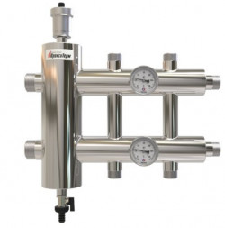 Распределительный коллектор с гидрострелкой GSK32-3 85 кВт 3 контура