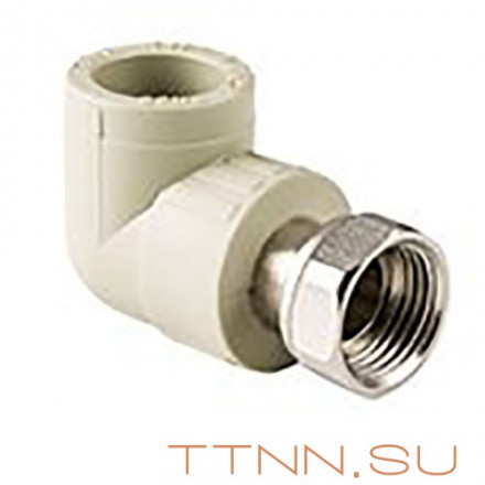 Угольник РосТурПласт с накидной гайкой на метал. штуцере 25х1&quot; арт.15832