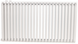 Стальной трубчатый радиатор 2-колончатый Rommer RST 2050/24 нижнее правое подключение RAL9016