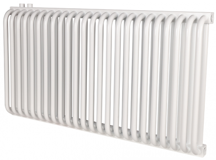 Стальной трубчатый радиатор 2-колончатый Rommer RST 2050/24 нижнее правое подключение RAL9016