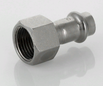 Пресс-фитинг из нержавеющей стали с внутренней резьбой Valtec 22х1/2&quot; VTi.902.I.002204