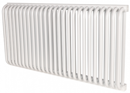 Стальной трубчатый радиатор 2-колончатый Rommer RST 2050/26 боковое подключение RAL9016