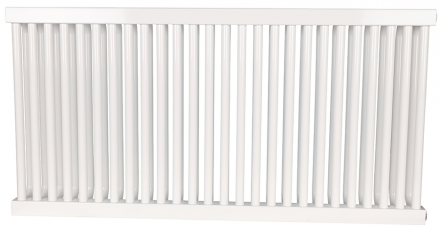 Стальной трубчатый радиатор 2-колончатый Rommer RST 2050/26 боковое подключение RAL9016