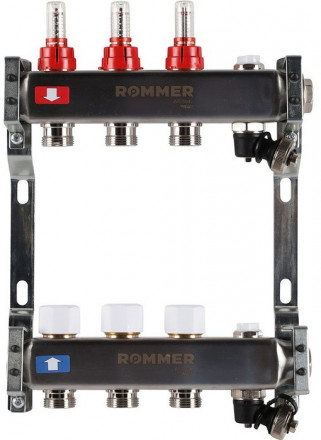 Для отопления Rommer 1&quot;/3/4&quot;x3 с расходомерами (RMS-1201-000003)