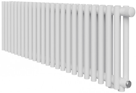 Стальной трубчатый радиатор 2-колончатый Royal Thermo Shift R22 VC2030 - 24 секц. RAL9016, нижнее 1/2