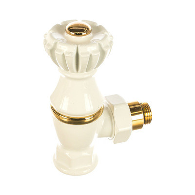 Угловой клапан для радиатора SR Rubinetterie Liberty 1/2х3/4 белый