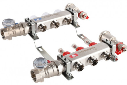 Для отопления Rommer 1&quot;/3/4&quot;x3 с расходомерами (RMS-1210-000003)
