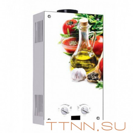 Газовая колонка VIVAT GLS 20-10 W NG 10 л/мин рисунок Томаты и травы