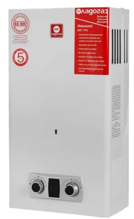 Газовый проточный водонагреватель Ладогаз ВПГ 11PL