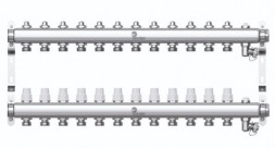 Коллектор нерж. Wester 1&quot;-3/4 в сборе на 11 выходов с 2 заглушками