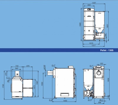 Твердотопливный котел Zota Pellet 130S (PL4931122130)