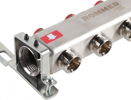 Для отопления Rommer 1&quot;/3/4&quot;x4 с запорными клапанами (RMS-3200-000004)