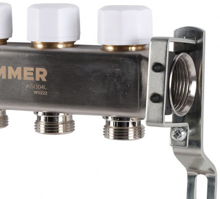 Для отопления Rommer 1&quot;/3/4&quot;x4 с запорными клапанами (RMS-3200-000004)