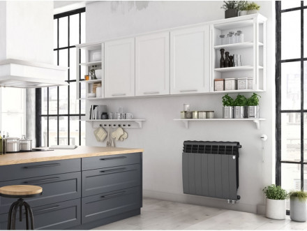 Биметаллический радиатор Royal Thermo BiLiner 500 Noir Sable VR80 - 8 секц.