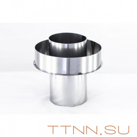 Старт-сэндвич трубы дымохода нержавейка 1 мм 160 (внутри) / 250 (снаружи), AISI-304