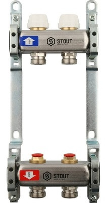 Коллектор с запорными клапанами STOUT SMS 0922 000002