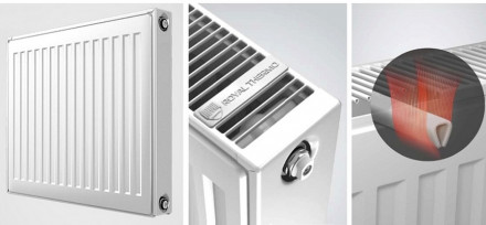 Стальной панельный радиатор Тип 21 Royal Thermo COMPACT C21-450-1300 RAL9016