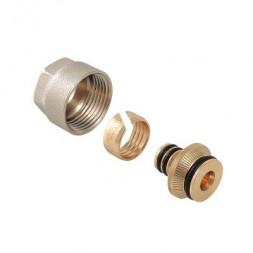 Фитинг обжимной евроконус с накидной гайкой VALTEC VT.4420.NE.16 16x3/4&quot;