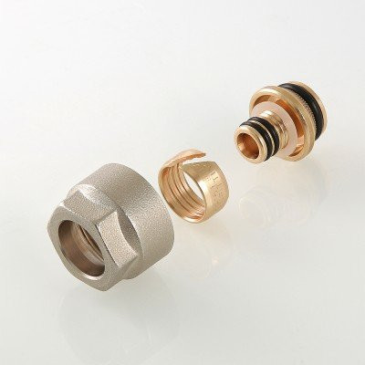 Фитинг обжимной евроконус с накидной гайкой VALTEC VT.4420.NE.16 16x3/4&quot;