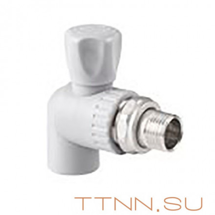 Кран РосТурПласт шаровой для радиатора угловой 25х3/4&quot; арт.27860