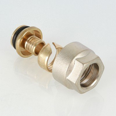 Фитинг обжимной евроконус с накидной гайкой VALTEC VT.4410.NE.16 16x3/4&quot;