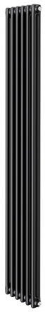 Стальной трубчатый радиатор 2-колончатый Royal Thermo Insignia C2180 - 06 секц. RAL9005m, боковое 1/2
