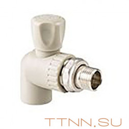 Кран РосТурПласт шаровой для радиатора угловой 25х3/4&quot; арт.27862