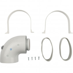 Адаптер коаксиальный STOUT для котла угловой 90° D60/100