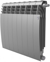 Биметаллический радиатор Royal Thermo BiLiner 500 Silver Satin VR80 - 8 секц.