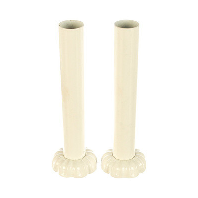 Комплект декоративных трубок SR Rubinetterie Ретро 160хD 18-20-1/2 белый