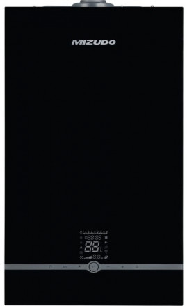 Настенный газовый котел MIZUDO M24Т OpenTherm черная панель управления