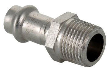 Соединитель из нержавеющей стали с наружной резьбой Valtec 35х1
