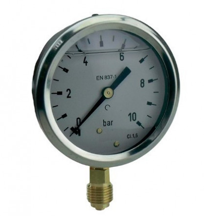 Манометр Wester 1/2&quot; до 10 бар диаметр 80 мм