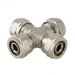 Фитинг обжимной крестовина VALTEC VTm.341.N.161616 16x16x16x16