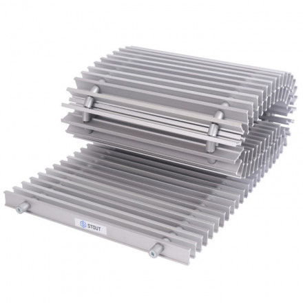 Внутрипольный конвектор длиной 30 см - 1 м STOUT SCQ-1100-1524080