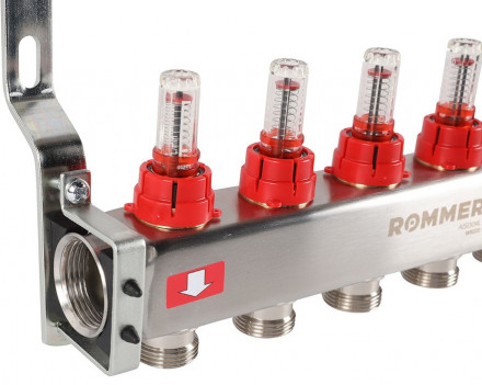 Для отопления Rommer 1&quot;/3/4&quot;x5 с расходомерами (RMS-1201-000005)