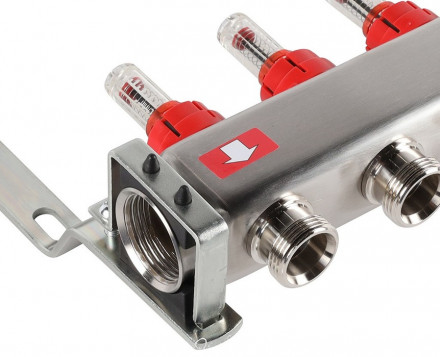 Для отопления Rommer 1&quot;/3/4&quot;x5 с расходомерами (RMS-1201-000005)
