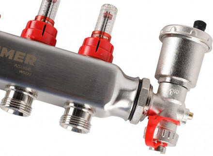 Для отопления Rommer 1&quot;/3/4&quot;x5 с расходомерами (RMS-1210-000005)