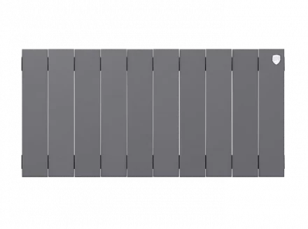 Биметаллический радиатор отопления Royal Thermo PianoForte 300 10 секций Silver Satin