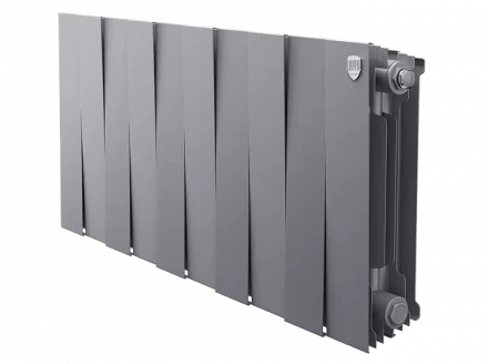 Биметаллический радиатор отопления Royal Thermo PianoForte 300 10 секций Silver Satin