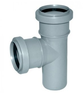 Тройник канализационный переходной Политэк 50-40-50 угол 90