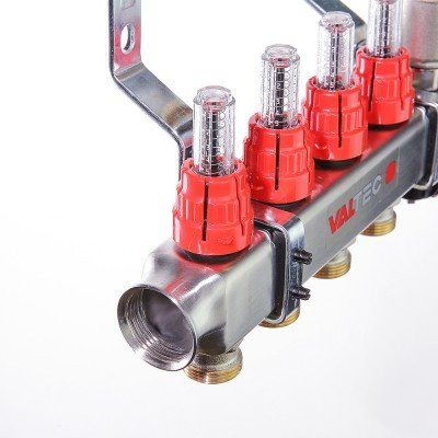 Коллекторный блок Valtec 1&quot;, 12 x 3/4&quot; евроконус VTc.586.EMNX.0612