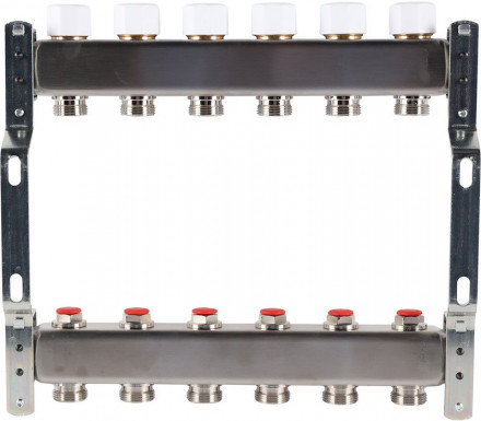 Для отопления Rommer 1&quot;/3/4&quot;x6 с запорными клапанами (RMS-3200-000006)